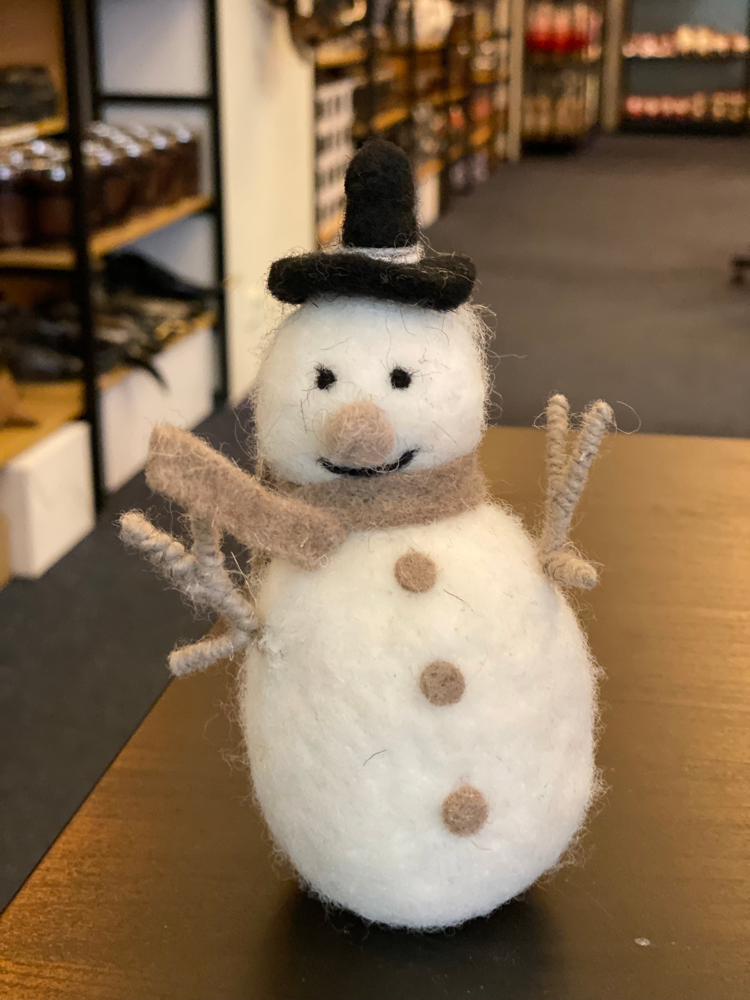 Felted wool snowman Felted wool snowman